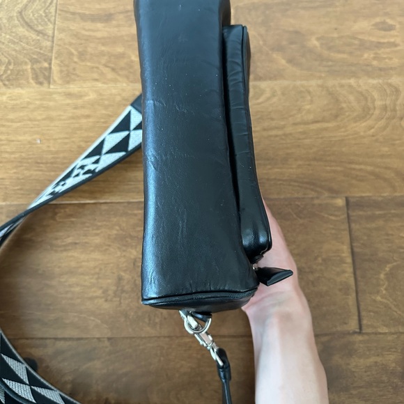 AUTHENTIC Nappa Antique Multi-Pocket Shoulder Bag Black - Picture 9 of 10